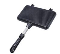 Double Sided Frying Pan - Steel Alloy 35.5cm | Non-stick Sandwich Maker