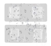 Double Sided Wall Hooks Transparent Suction Cup Hangers, No Drill Seamless Adhesive Hook, Heavy Duty Bathroom Kitchen Mount Storage | Reusable Easy Install Organizer For Hanging Towels Clothes Keys
