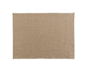 Douceur d intérieur Set de mesa 2 SETS DE TABLE 33 x 45 CM JUTE UNI LENY X2 in Kaki 33x45 cm