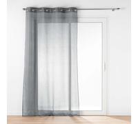Douceur d'Intérieur - 1622316, Visillo con Anillas, 140 X 240 Cm, Lissea, Visillo Arena, Gris