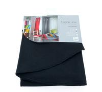 Douceur D'Intérieur - 1720377, Mantel Rectangular, 140 X 200 Cm, Essentiel, Poliéster Liso, Negro