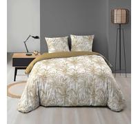Douceur d'Intérieur Dune - Juego de Cama de 3 Piezas (240 x 220 cm), Microfibra Estampada