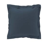 Douceur d'Intérieur Funda de Almohada (63 x 63 cm) Percaline Azul, Percal de Algodón