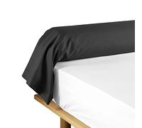 Douceur d'Intérieur Funda de Traversin (85 x 185 cm) Lina Negro, 100% Algodón