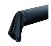 Douceur d'Intérieur Funda de Traversin (85 x 185 cm) Percaline Azul Noche, Percal de Algodón