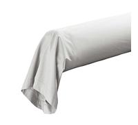 Douceur d'Intérieur Funda de Traversin (85 x 185 cm) Percaline Blanco, Percal de Algodón