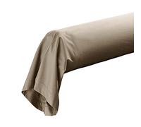 Douceur d'Intérieur Funda de Traversin (85 x 185 cm) Percaline Sandy, Percal de Algodón