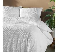 Douceur d'intérieur heltie - Juego de Cama de 3 Piezas (240 x 220 cm) Blanco, Microfibra Afelpada