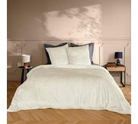 Douceur d'Intérieur - Juego de 3 Piezas (240 x 220 cm) Velina Natural, Terciopelo Liso