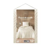 Douceur d'Intérieur - Juego de Cama de 2 Piezas (140 x 200 cm), diseño de heltie de Marfil