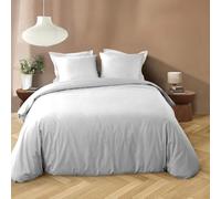 Douceur d'Intérieur - Juego de Cama de 3 Piezas (240 x 220 cm), Color Blanco y Negro