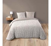 Douceur d'Intérieur - Juego de Cama de 3 Piezas (240 x 220 cm), Color Verde y Verde