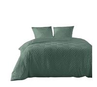 Douceur d'Intérieur - Juego de Cama de 3 Piezas (240 x 220 cm) Heltie Cedre, Microfibra Aterciopelada