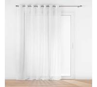 Douceur d'Intérieur Lissea - Visillo, con Ojales, 240 x 240 cm, Blanco, Arenado