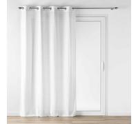 douceur d'intérieur Loulaine - Visillo con ojales (140 x 240 cm) blanco, efecto lana