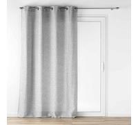 douceur d'intérieur Loulaine - Visillo con ojales (140 x 280 cm) gris, efecto lana