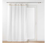 Douceur d'Intérieur mileo - visillos con Ojales (140 x 240 cm) Blancos, Velo Tejido