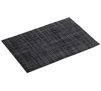 douceur d'Intérieur Set de Mesa, PVC, Negro, 30 x 45 cm