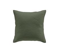 Douceur d'Intérieur Suave Interior, Funda de cojín (40 x 40 cm) Palombine Caqui, Microfibra Lisa