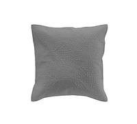 Douceur d'Intérieur Suave Interior, Funda de cojín (40 x 40 cm) Romane Antracita, Microfibra Lisa