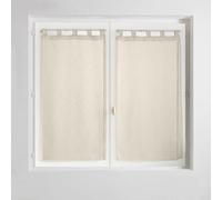 Suavidad Interior, par Recto con Trabillas (2 x 60 x 160 cm) Pug Lin, Velo Tejido