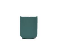 Douceur d'Intérieur suavidad interior, Vaso (diámetro 7.3 x 9.5 cm) Mambo Esmeralda, Gres Soft Touch