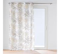 Douceur d'Intérieur Suavidad Interior, Visillo con Ojales (135 x 280 cm) Vayana Natural, Luminette Impresa