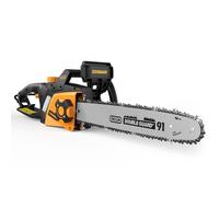 DOVAMAN Motosierra Eléctrica de 2400W, Tensión sin Herramientas en un Paso, 40cm Barra y Cadena Oregon, 15m/s Velocidad de Cadena, Lubricación Automática, Freno Mecánico y 2 Cadenas - DCS01A