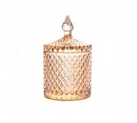 Dowbom Azucarero con tapa y cuchara, olla de azúcar de cristal de color sólido, recipiente de azúcar tarro de especias (B,283,5 g), DB-TG-007