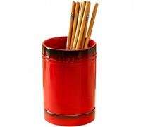 Dowbom Soporte para utensilios de cocina para encimera, vajilla de cerámica para utensilios de cocina, soporte para cubiertos, soporte para palillos para cocina (rojo, 4 pulgadas)
