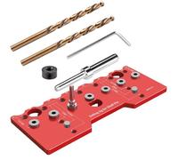 Doweling Jig for Woodworking: 2 en 1 Pocket Hole Drill Guide Alignment Tool for Precise Positioning, Woodworking Tool For Drilling Pocket Dowel Holes For Furniture Making 2 in 1 Doweling Ji