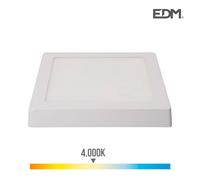 Dowlight superficie cuadrado led 20w 4000k luz dia edm