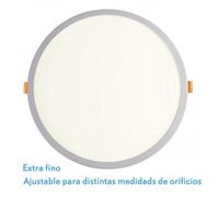 Downlight 20w 4000k blanco lejania 1x23x23 cm 1900lm empotrar corte aj