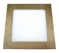 Downlight 5w 6500k cuadrado agamenon 450lm cuero 2x9x9 cm corte 7x7 cm