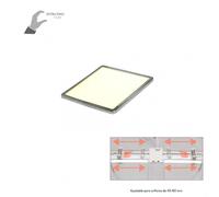 Downlight 8w 4000k cromo providencia 586lm 1x11,8x11,8 cm de empotrar