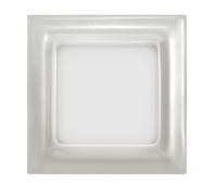 Downlight 9w 3000k ventura perla plata 720lm 12x12
