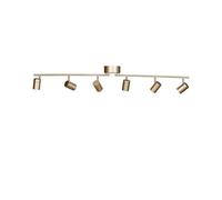 Downlight By Rydéns Correct, color dorado, 6 luces, metal, GU10
