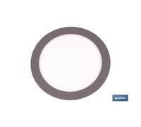 Downlight Cofan Gris Redondo Empotrar 1 Unidad Alta Potencia