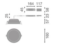 Downlight DL CMFT HE DA D150 P 15W 840 OP WT 4099854687396