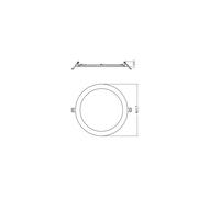 Downlight DL SLIM ALU DA D205 V 19WML83040 WT 4099854441950