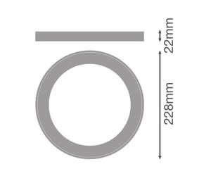 Downlight DL UNIV RING D200 BN 4099854541476