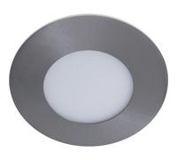 Downlight empotrable marco redondo 1x3w led 134lm 4000k al.0,2xd.9cm n