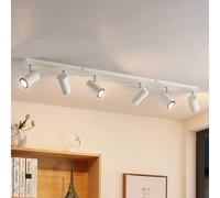 Downlight Joffrey de Lindby, 116 cm, blanco, 6 luces, GU10