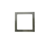 Downlight LED 18W Cuadrado Níquel, ideal para iluminación eficiente en hogar y oficina, perfecto para techos y ambientes contemporáneos.