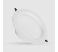 LEDKIA Downlight LED 24W Circular LUX Corte Ø 200 mm IP44 No Flicker 2700K