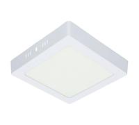 Downlight LED cuadrado de superficie 12W, luz natural, eficiente y duradera, ideal para iluminar espacios interiores.