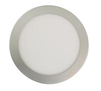 Downlight led de superficie, redondo, plata 18 w. electro dh 81.640/r/