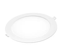 Downlight led de techo para empotrar 221mm | Packs de 1, 2, 4, 6 y 8 uds | Marco redondo blanco, luz fría, 18W 6500K 1980lm | Suministros Castro