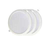 EDM Downlight LED 31567 18 W Ø22 x 3,2 cm Luz fría 6400 K 3 unidades