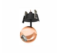Downlight LED empotrable Bora 8,5 W 36º 3000 K Oro Rosa - Foco esférico ajustable de alta eneito & Faure